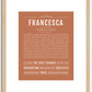 Francesca | Name Art Print