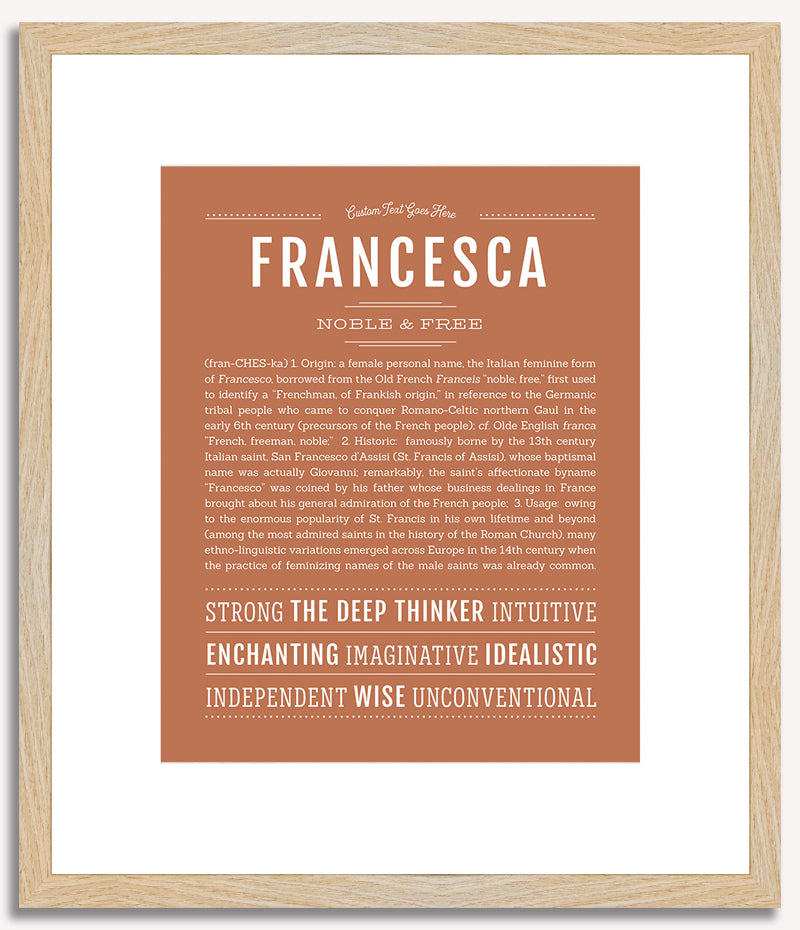 Francesca | Name Art Print