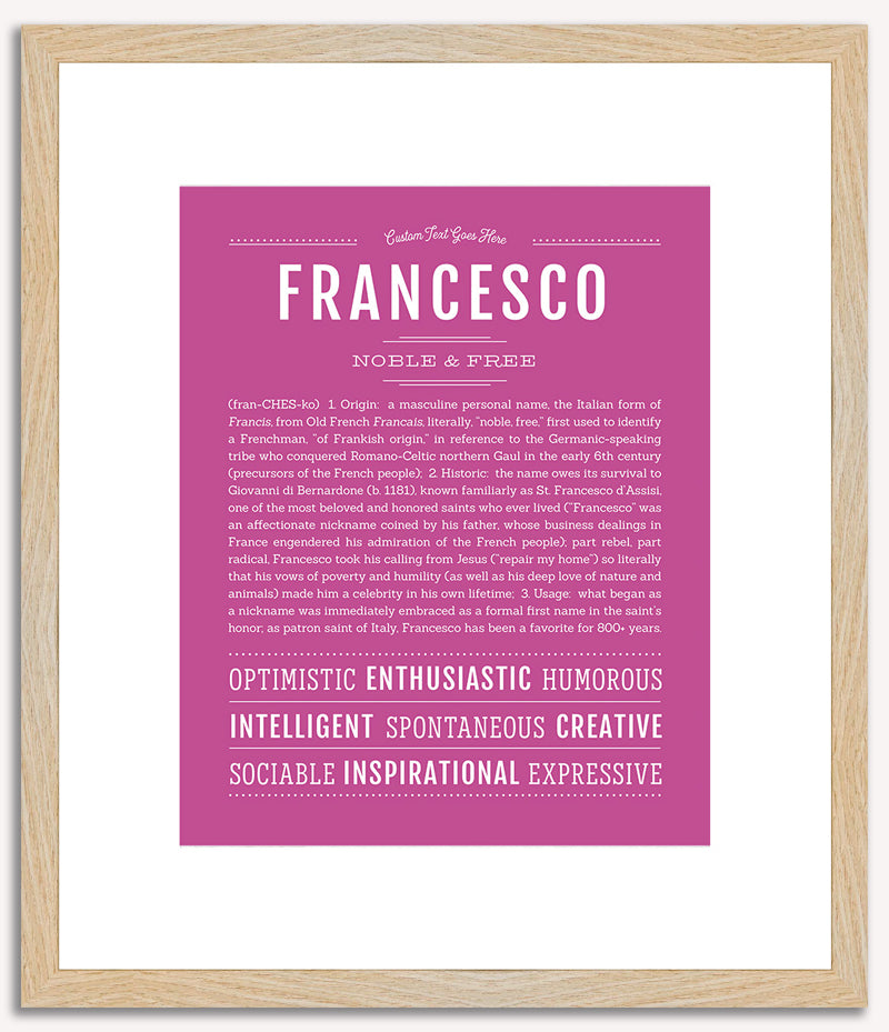 Francesco | Name Art Print