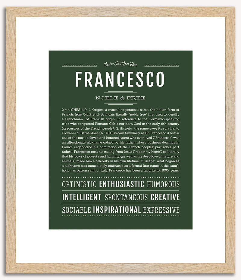 Francesco | Name Art Print