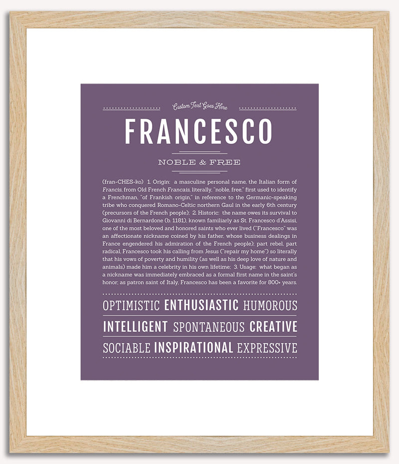 Francesco | Name Art Print