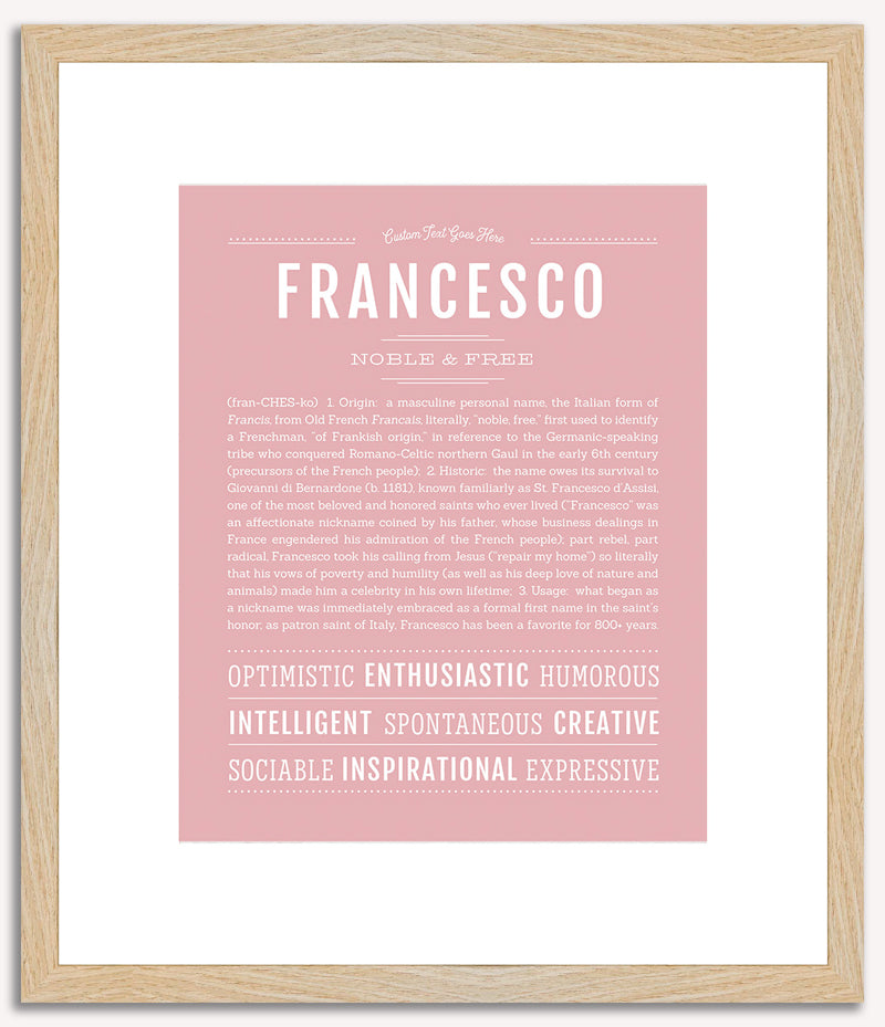 Francesco | Name Art Print