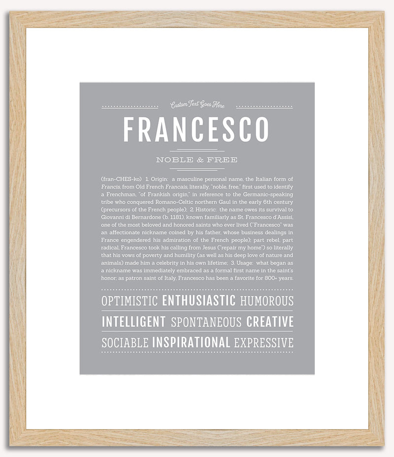 Francesco | Name Art Print