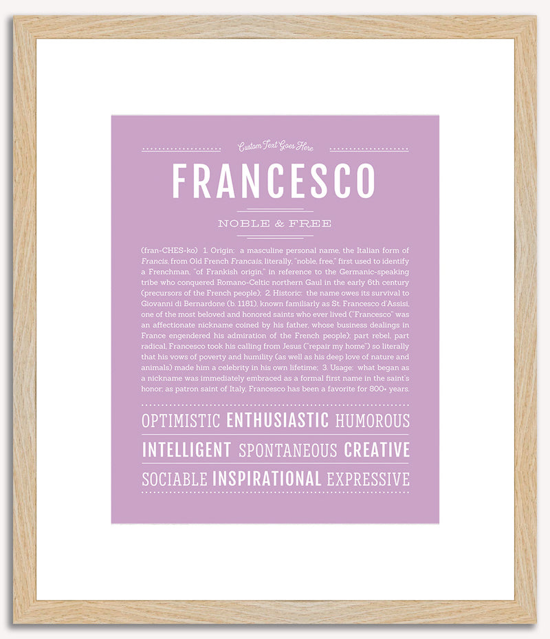 Francesco | Name Art Print