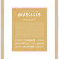 Francesco | Name Art Print