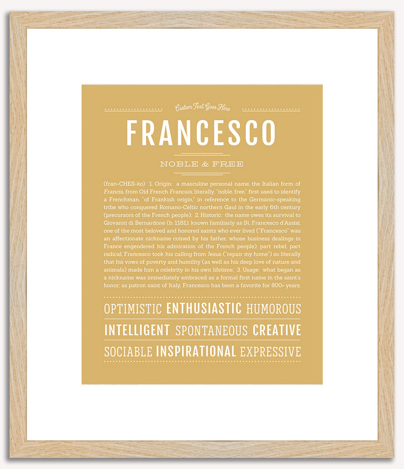 Francesco | Name Art Print