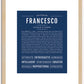 Francesco | Name Art Print