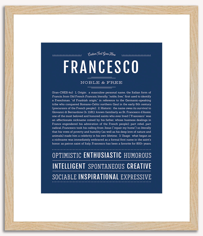 Francesco | Name Art Print