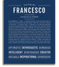 Francesco | Name Art Print – Name Stories