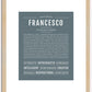 Francesco | Name Art Print