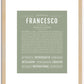 Francesco | Name Art Print