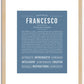 Francesco | Name Art Print