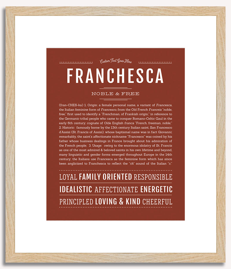 Franchesca | Name Art Print