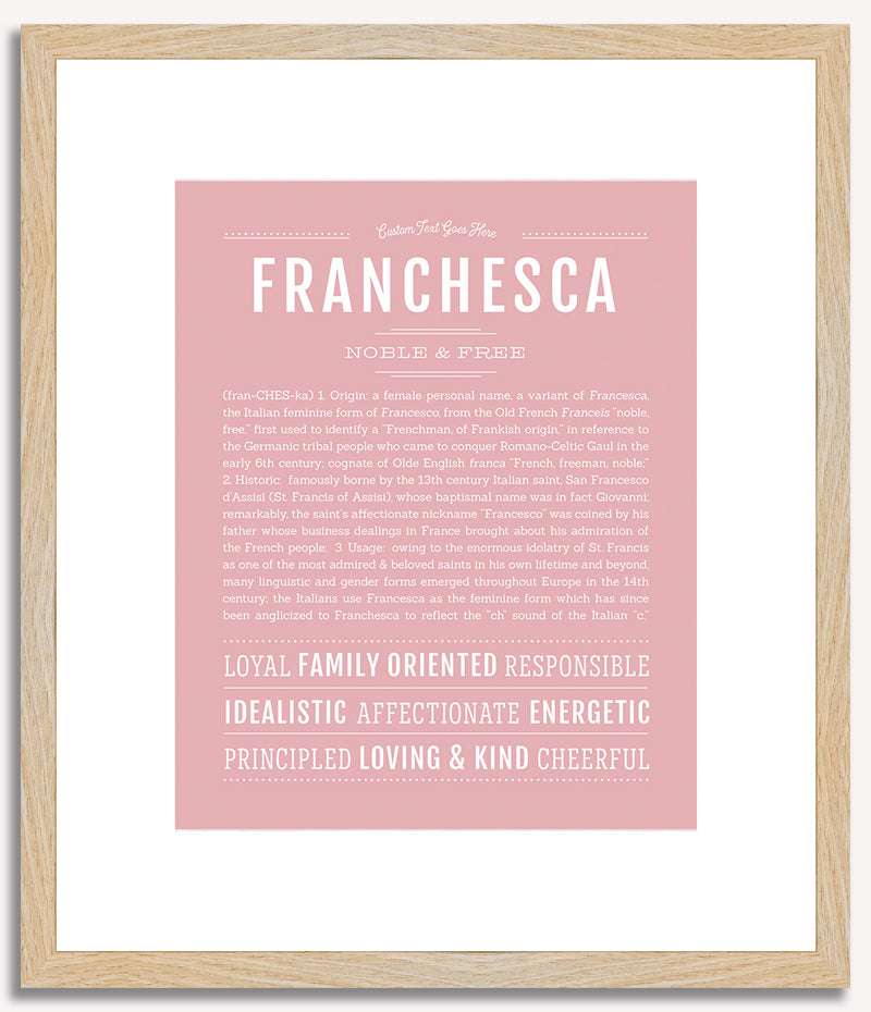 Franchesca | Name Art Print