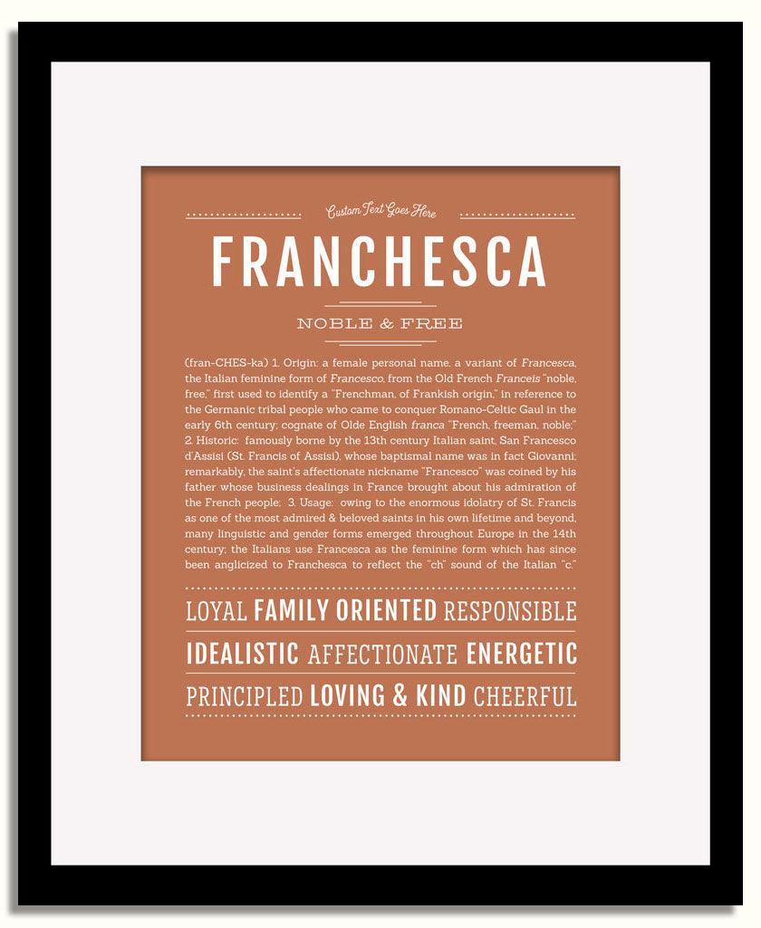 Frame Options | Terra Cotta | Black Frame, Matted