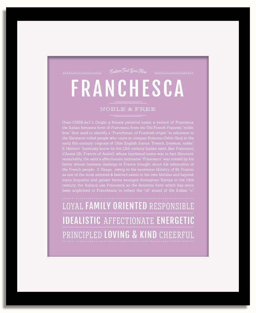 Frame Options | Lilac | Black Frame, Matted