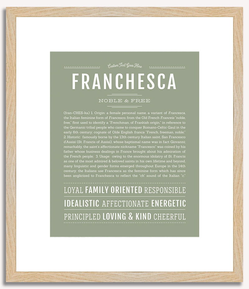 Franchesca | Name Art Print