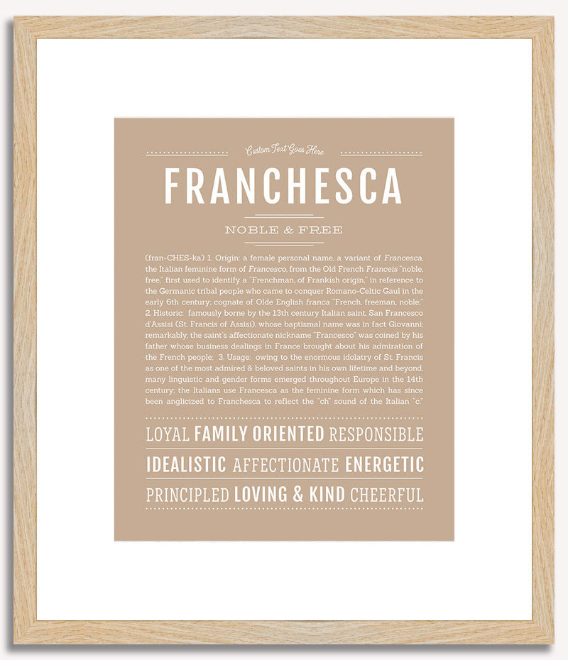 Franchesca | Name Art Print