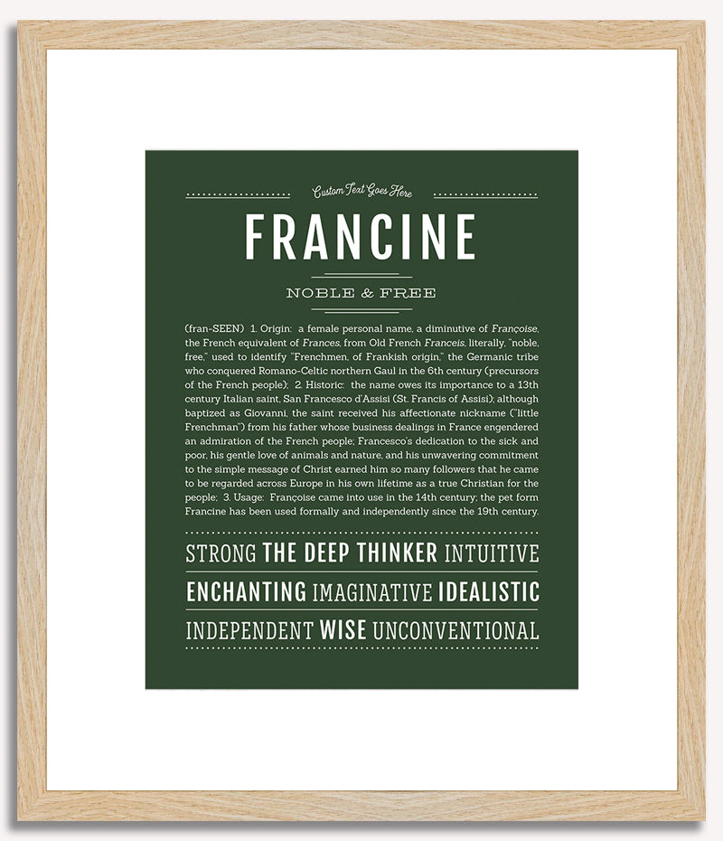 Francine | Name Art Print