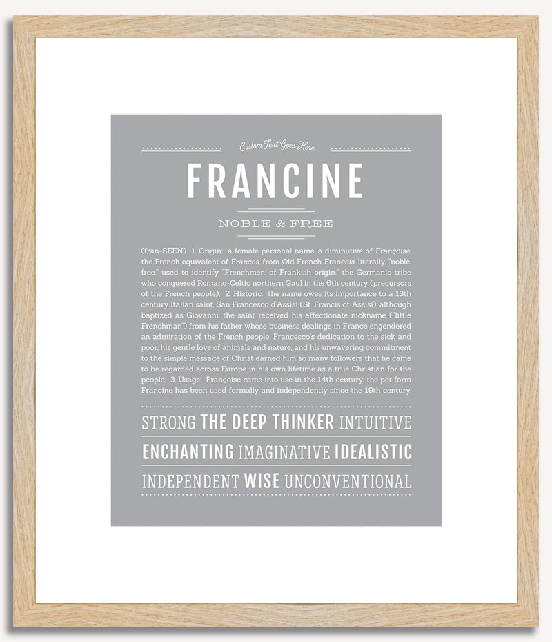 Francine | Name Art Print