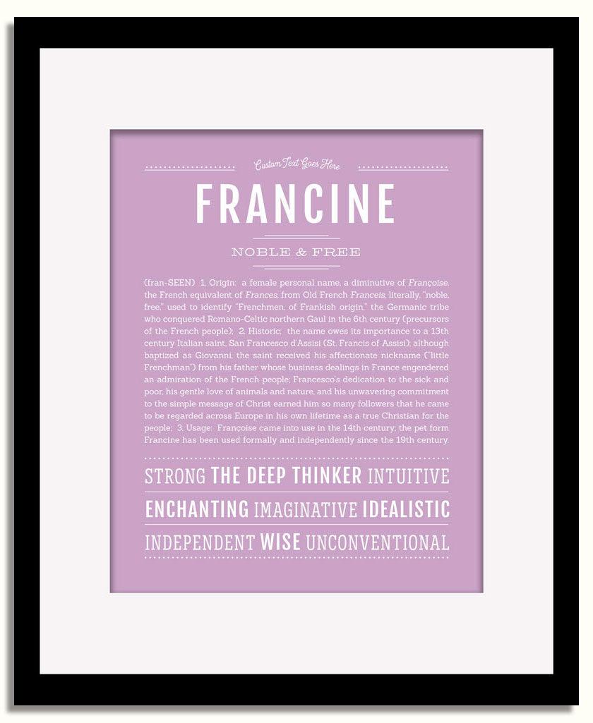 Frame Options | Lilac | Black Frame, Matted