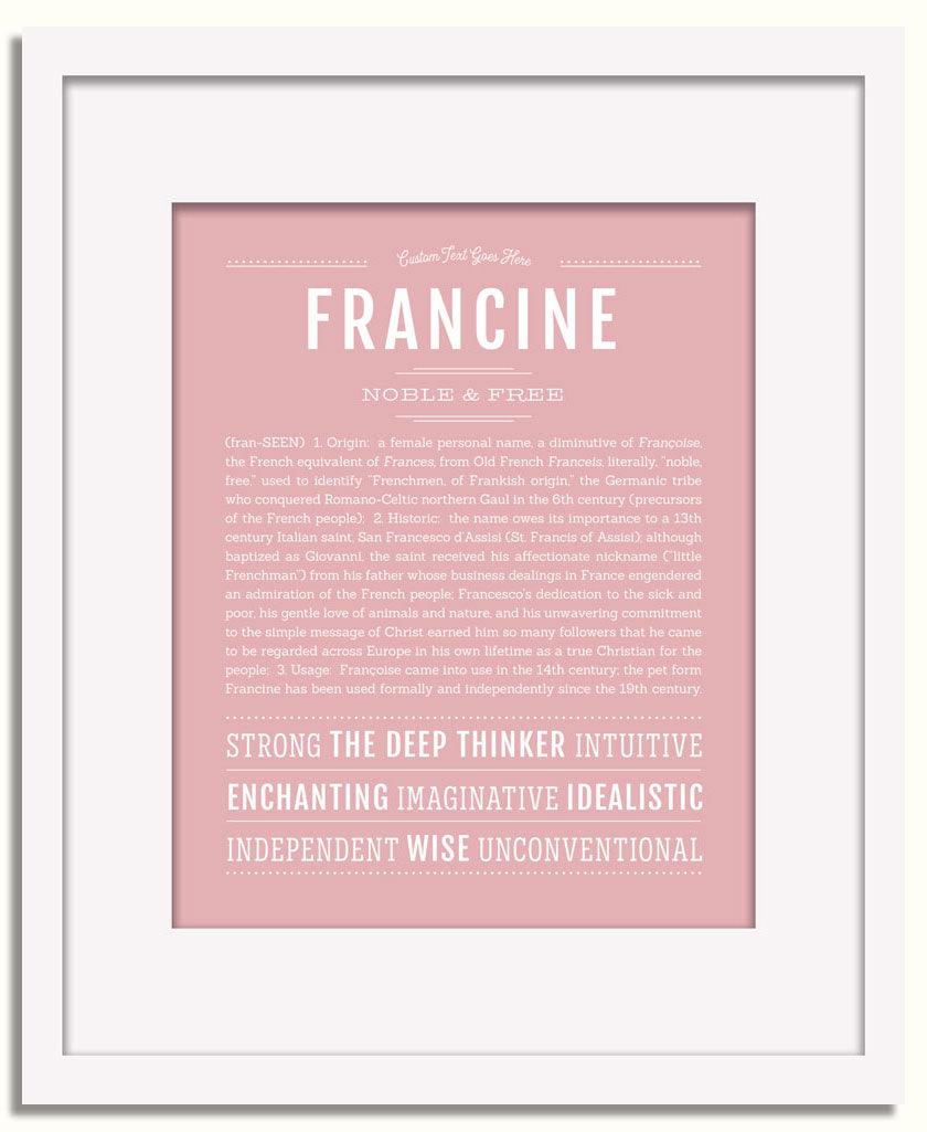 Frame Options | Dusty Rose | White Frame, Matted