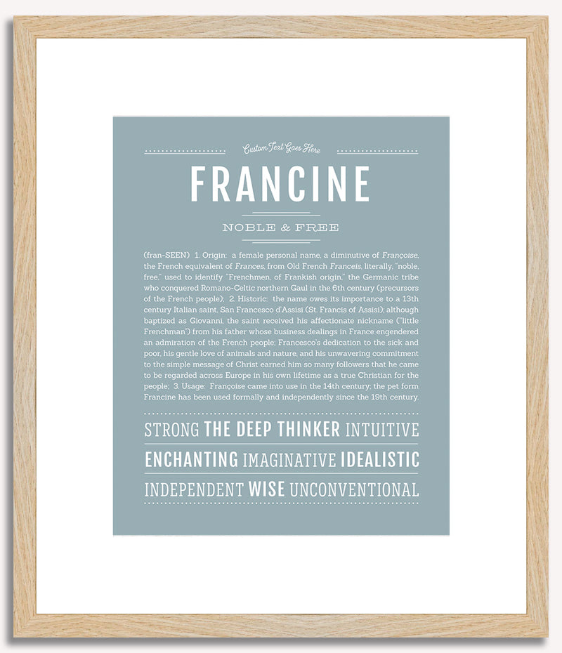 Francine | Name Art Print