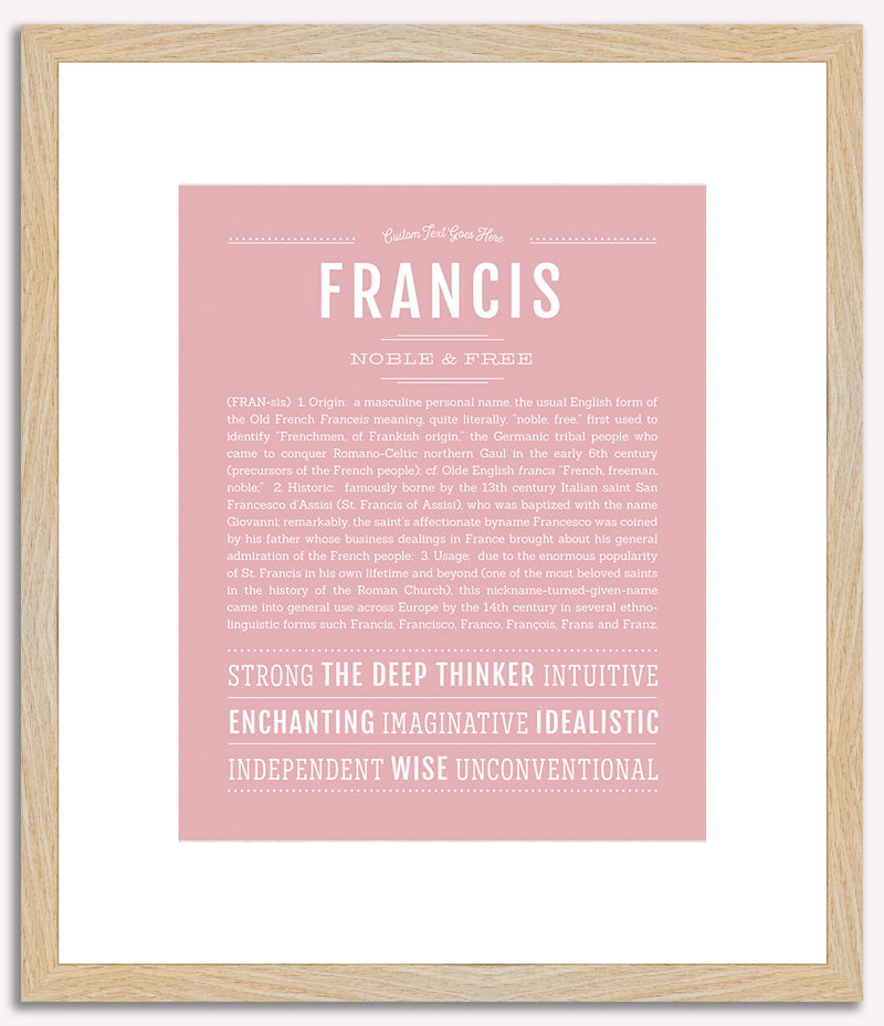 Francis | Name Art Print