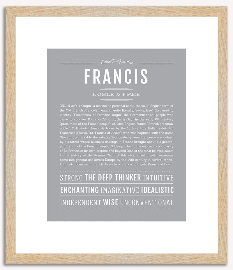 Francis | Name Art Print