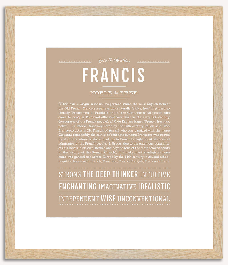 Francis | Name Art Print