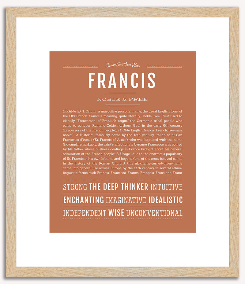 Francis | Name Art Print