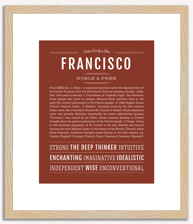 Francisco | Name Art Print