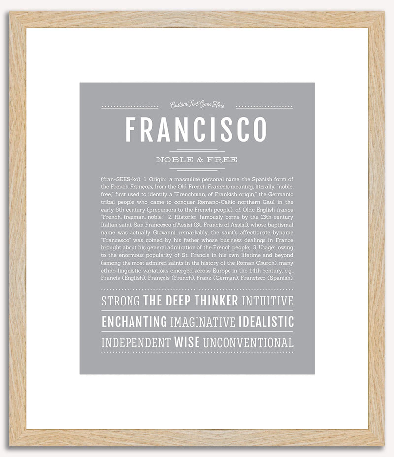 Francisco | Name Art Print