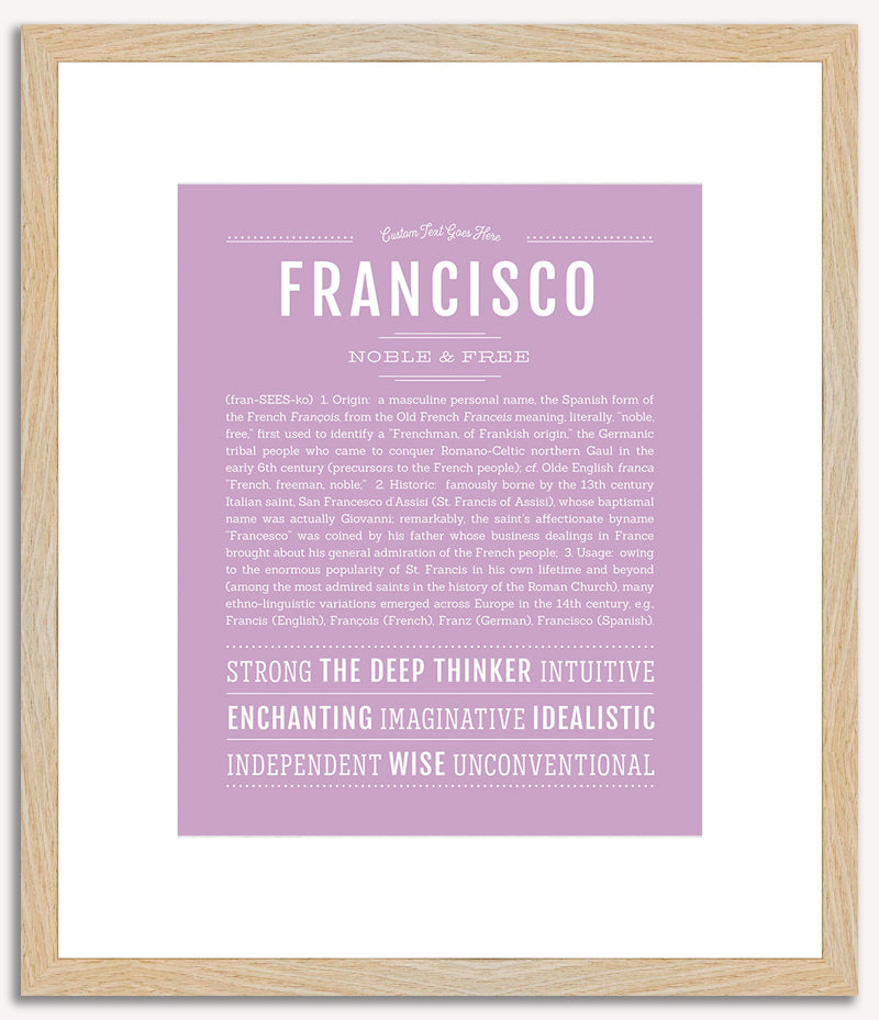 Francisco | Name Art Print