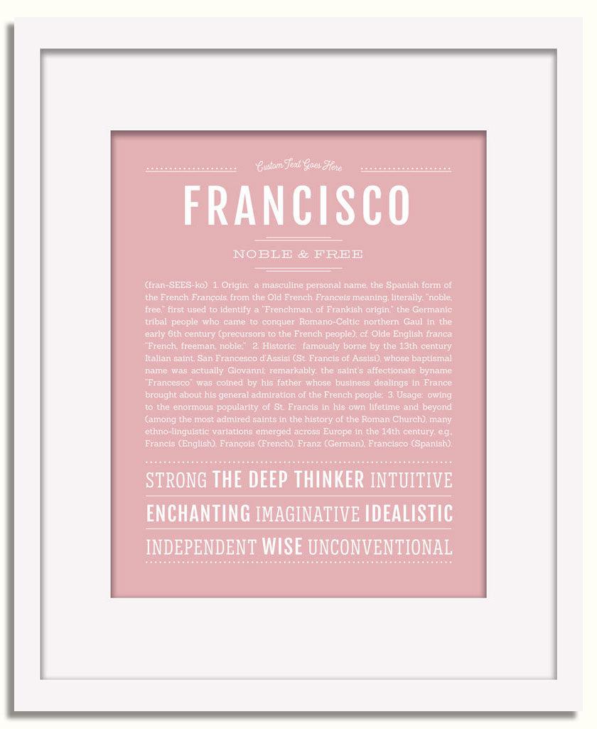 Frame Options | Dusty Rose | White Frame, Matted