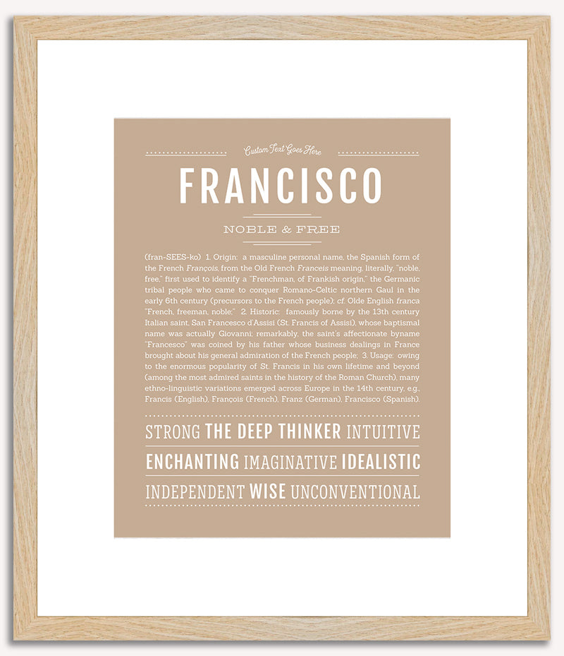 Francisco | Name Art Print