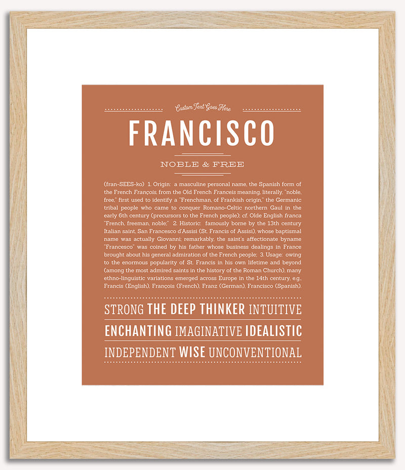 Francisco | Name Art Print