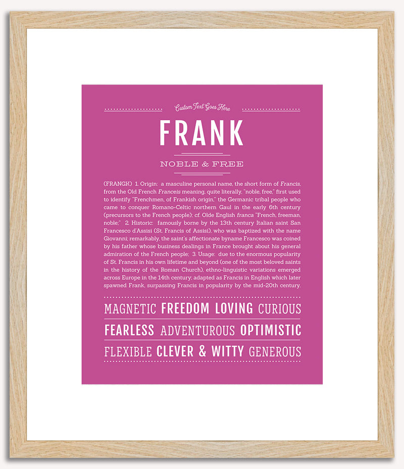 Frank | Name Art Print