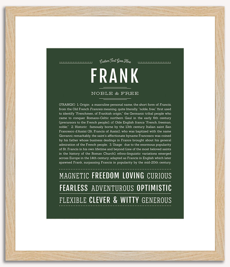 Frank | Name Art Print