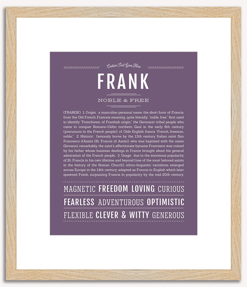 Frank | Name Art Print