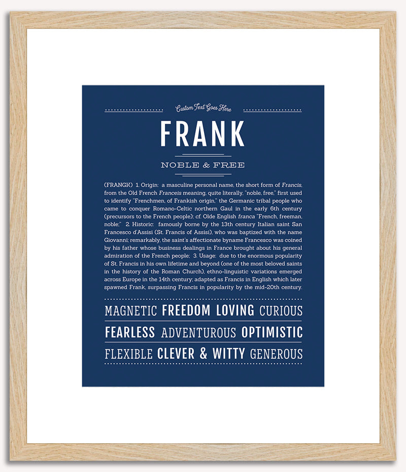 Frank | Name Art Print