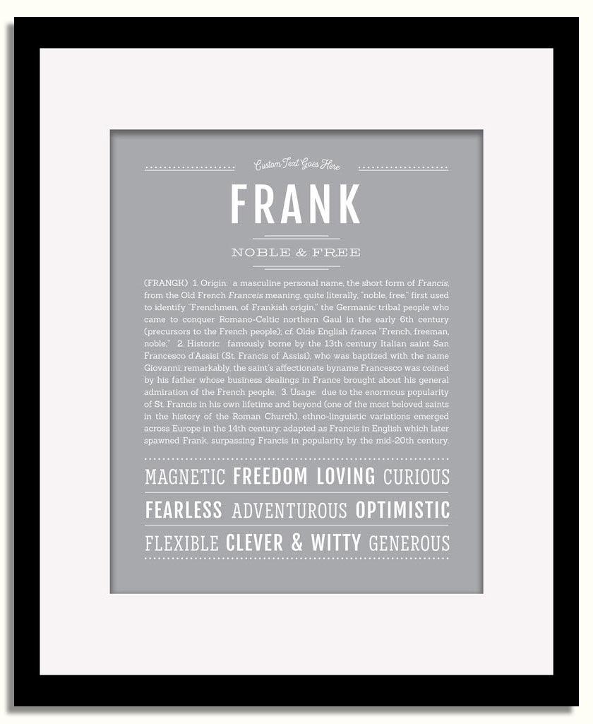 Frame Options | Sage | Black Frame, Matted