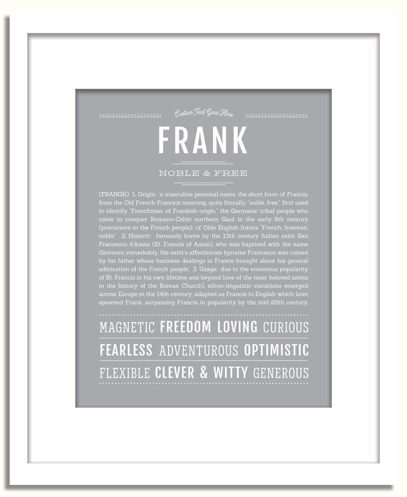 Frame Options | Light Gray | White Frame, Matted