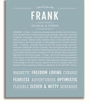 FRANK GIVEN NAME visual data 4