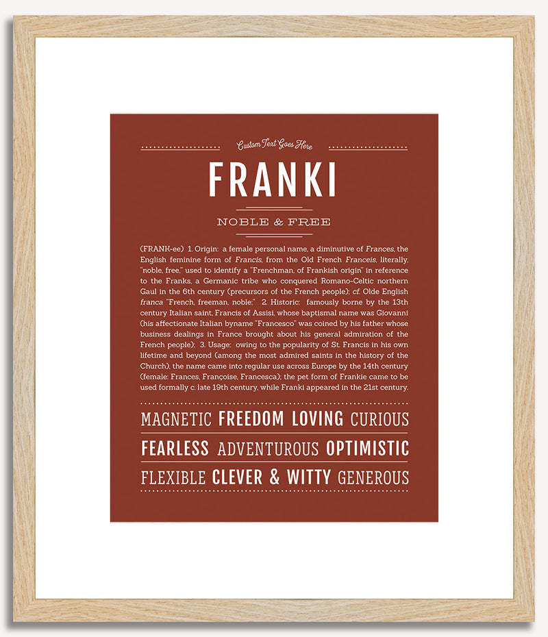 Franki | Name Art Print