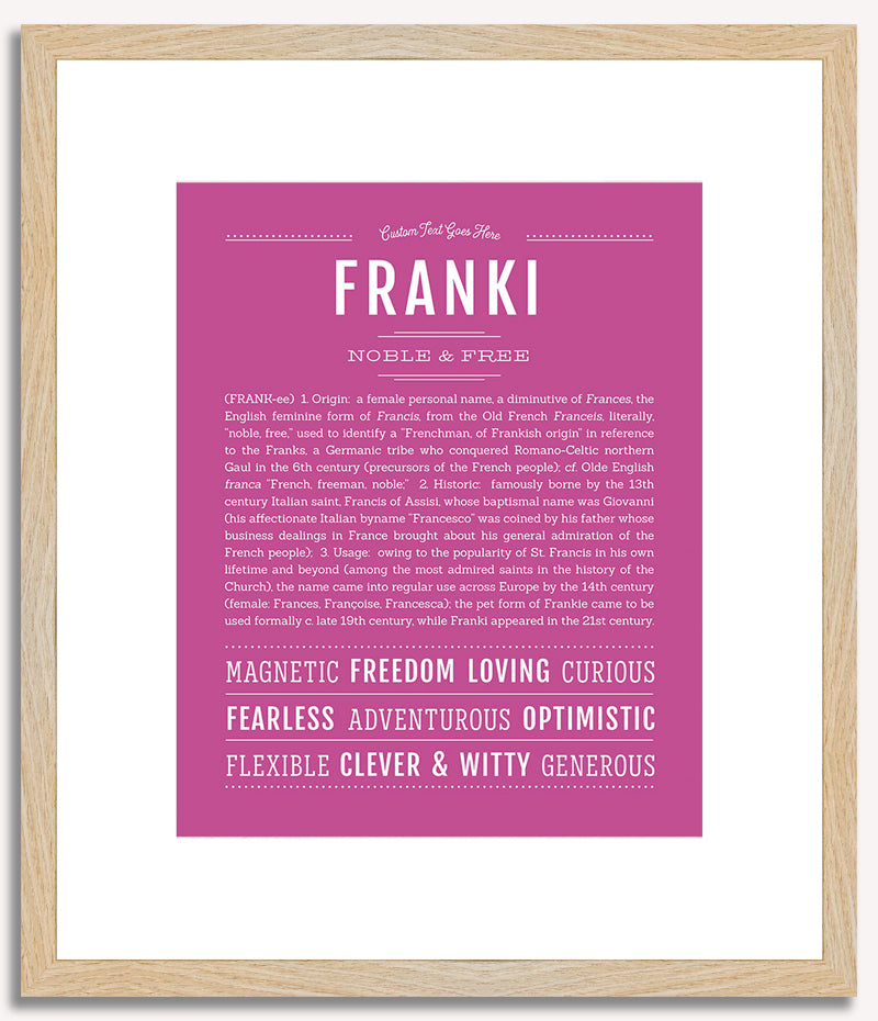 Franki | Name Art Print