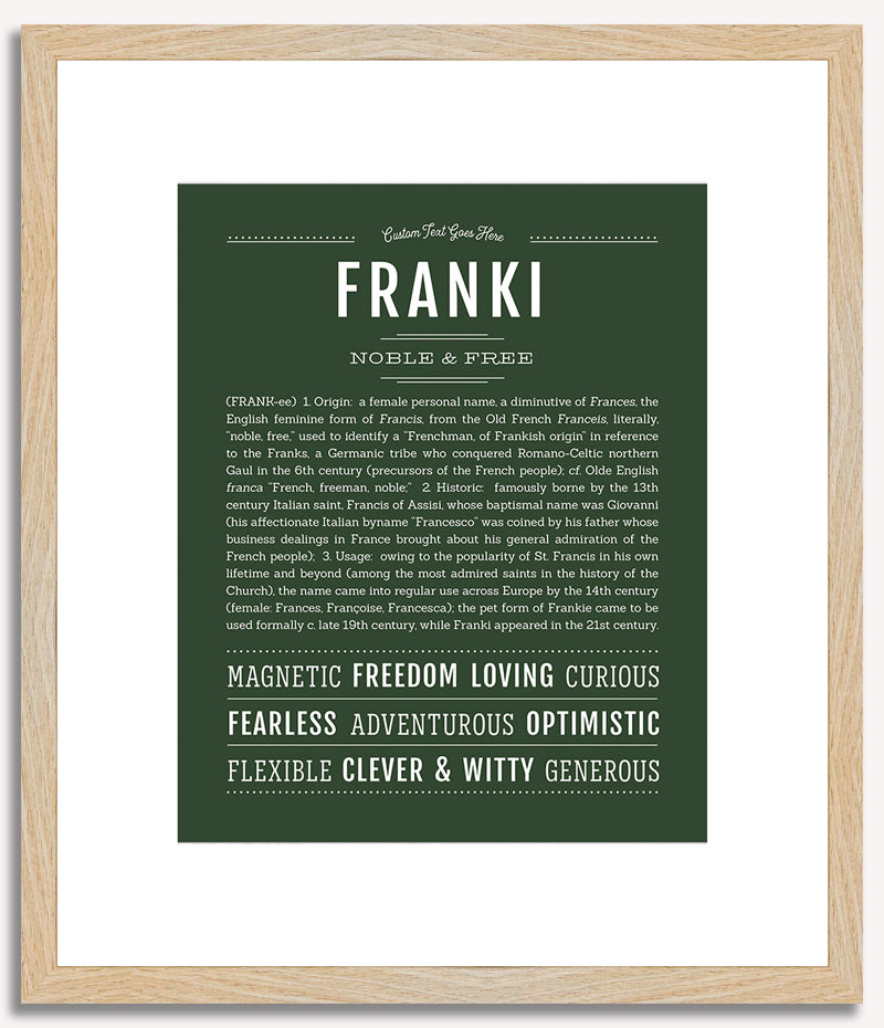 Franki | Name Art Print