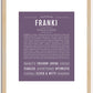 Franki | Name Art Print