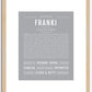 Franki | Name Art Print