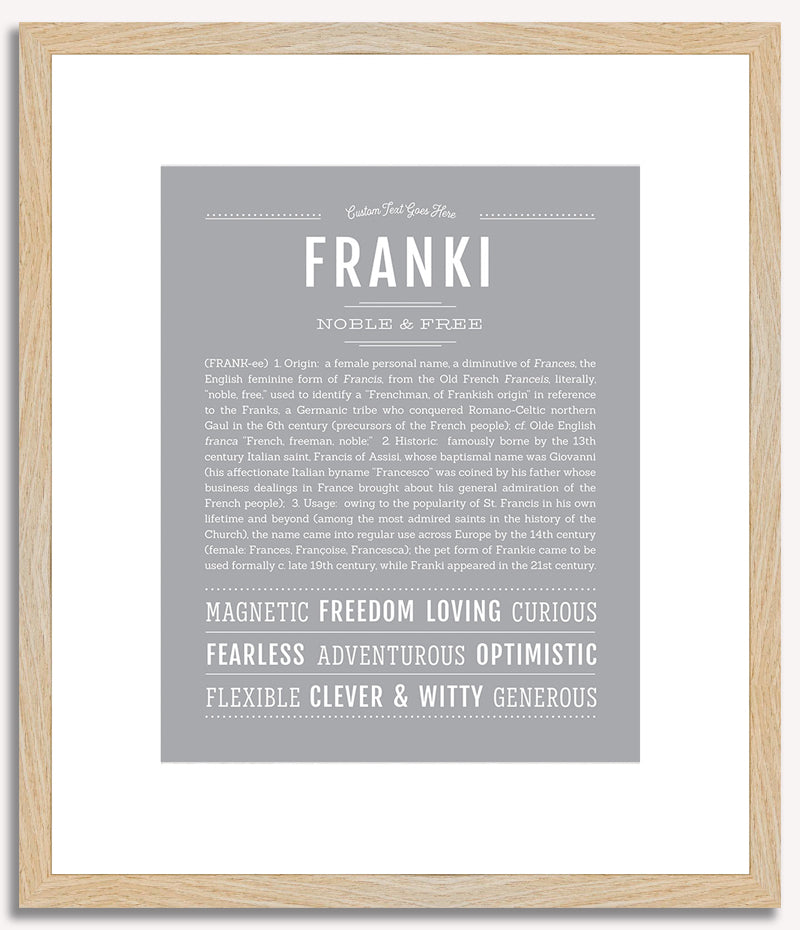 Franki | Name Art Print